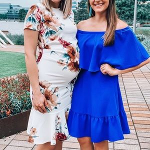 Charley’s Henry Royal Blue Off the Shoulder Dress